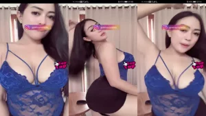 Pesona Cantiknya Silvia Roy Shita Blue Lingerie Sexy Hot