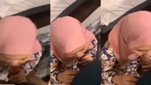 Hijab Pink Meki Sempit Kesakitan